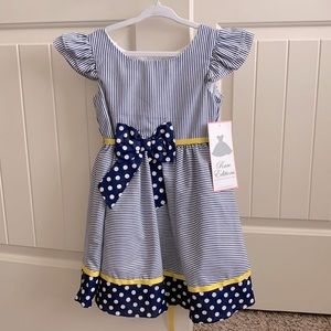 NWT Navy blue and white dress